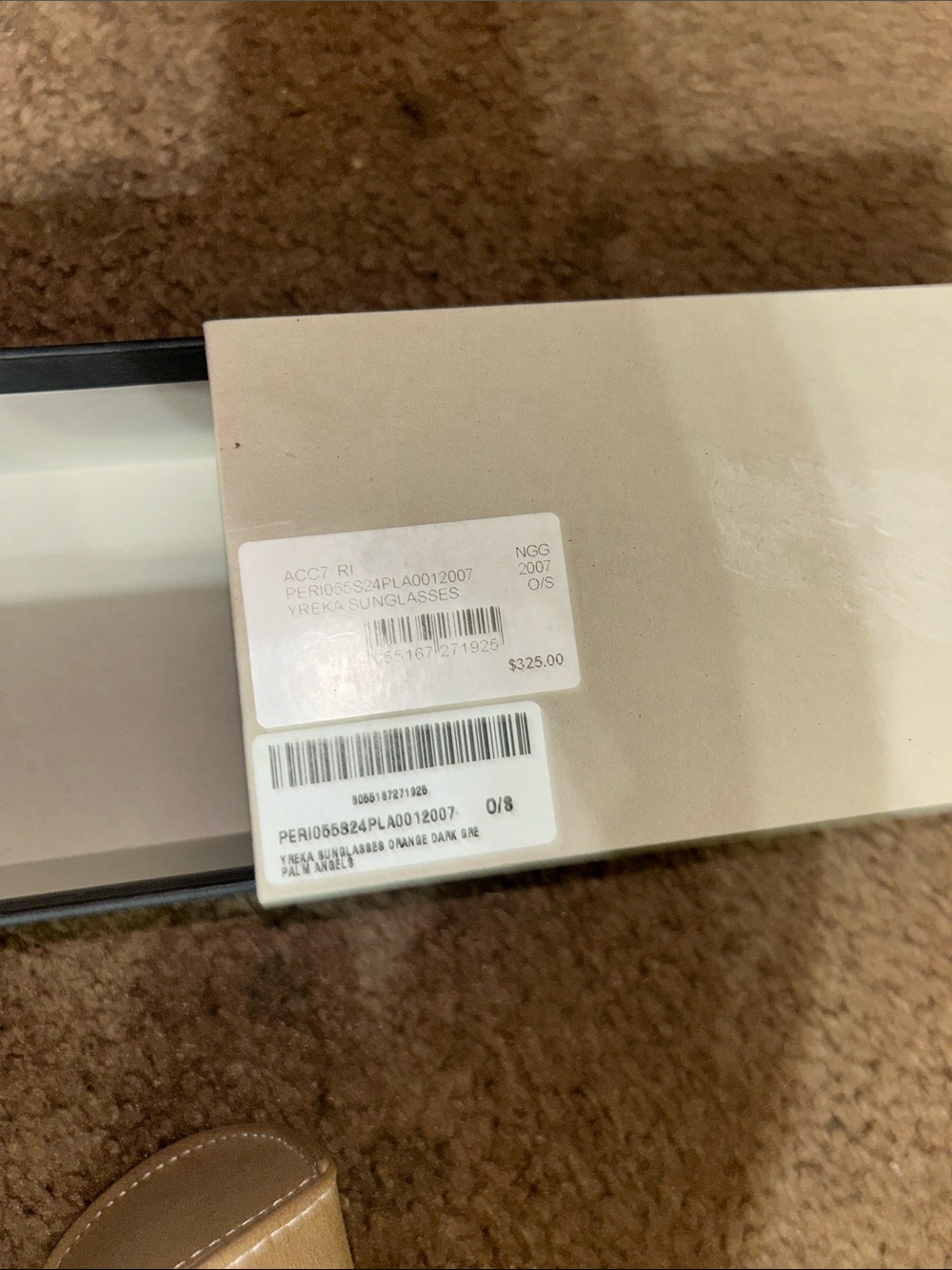 New Orange Palm Angels Sunglasses, Case Included - Picture 2 of 5